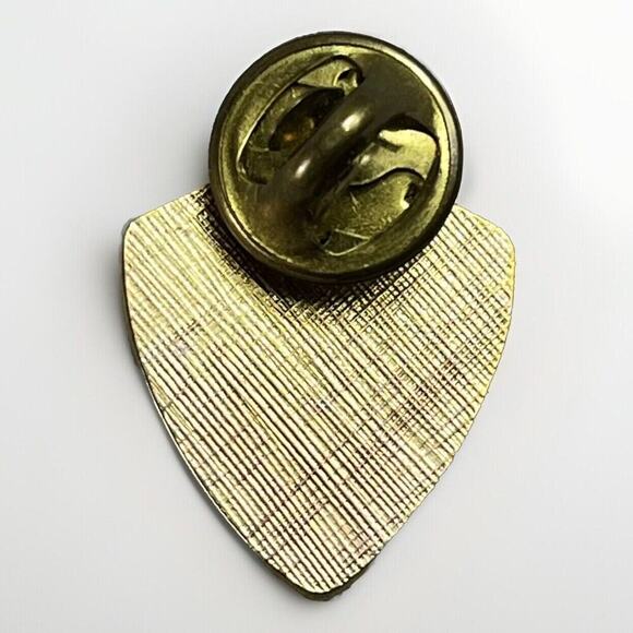 CAP HIGH SCHOOL Pin 10 Year Anniversary Faceted Stone Brooch Sheild Scroll Pin - Picture 3 of 7